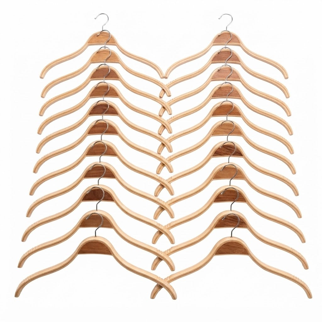 Colgadores de madera Pack 20
