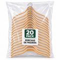 Colgadores de madera Pack 20
