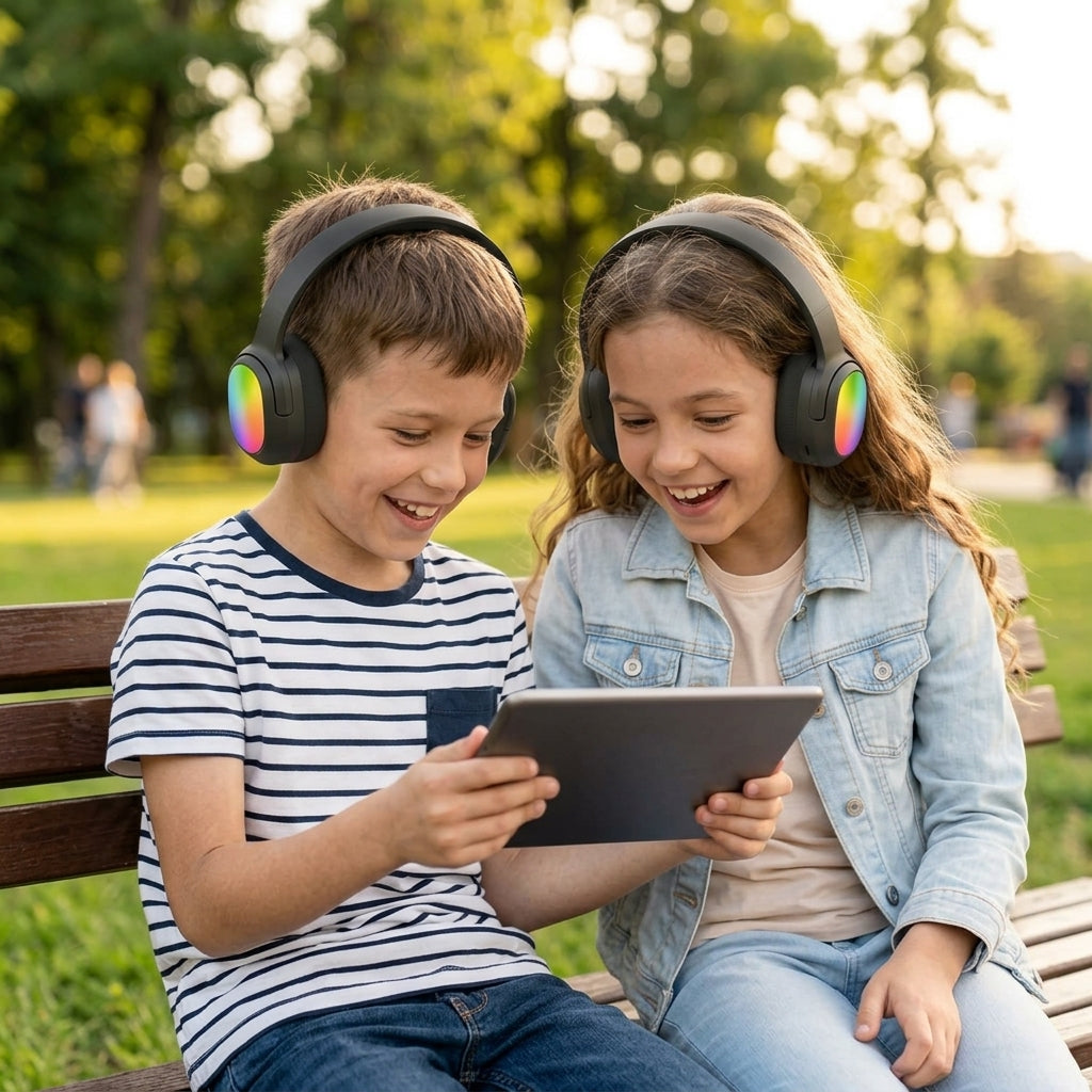 Audífonos Inalámbricos LED RGB Para Niños
