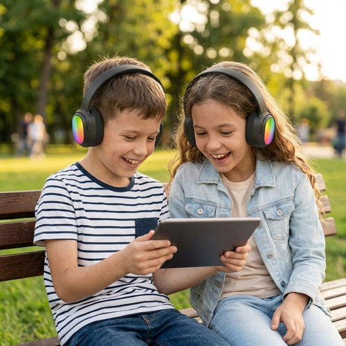 Audífonos Inalámbricos LED RGB Para Niños