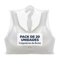 Pack de 20 Colgadores de Busto Transparentes para Lencería y Trajes de Baño