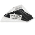 Set de 20 Perchas de Terciopelo Negro Antideslizantes y Ultra Delgadas