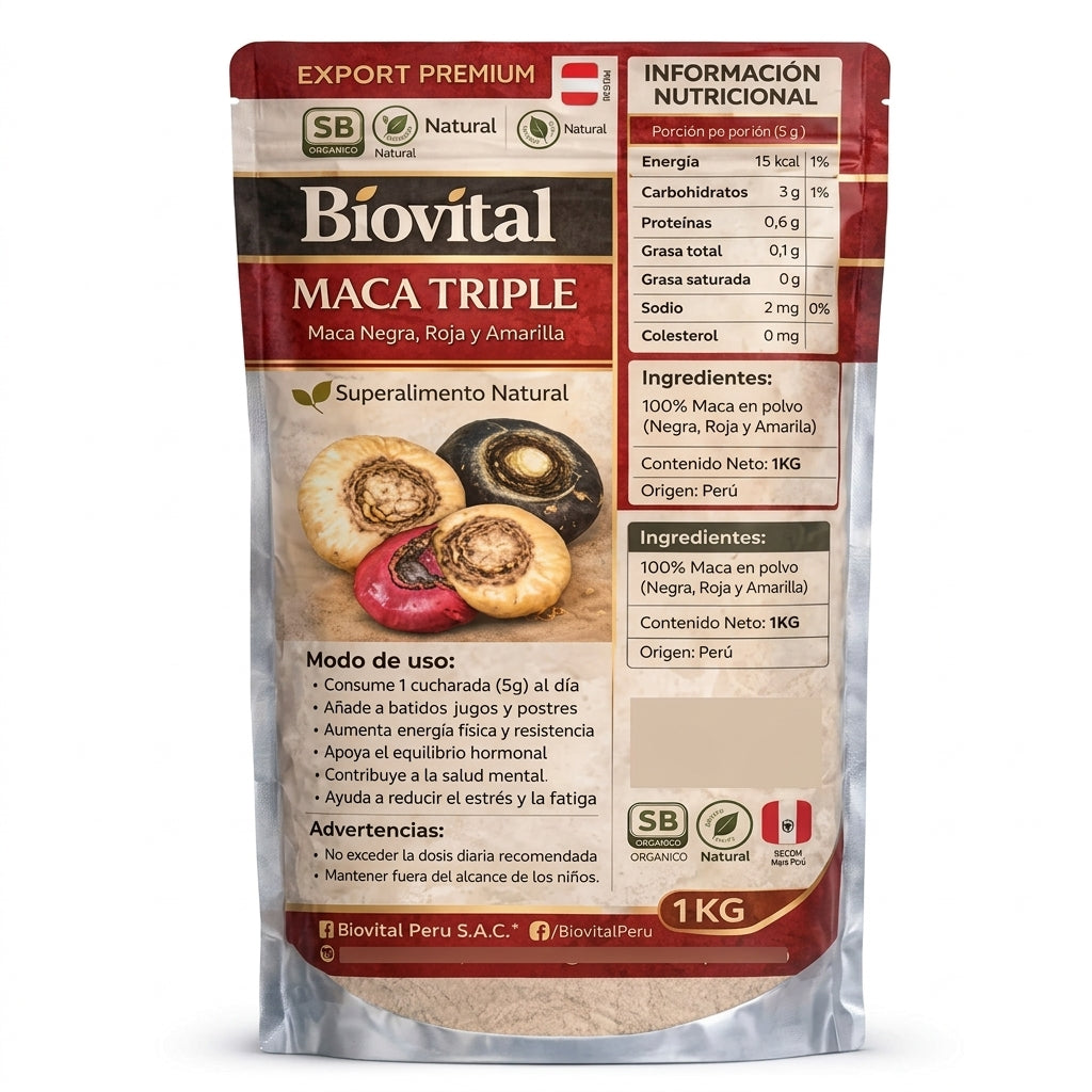 Triple Maca Suplemento Natural